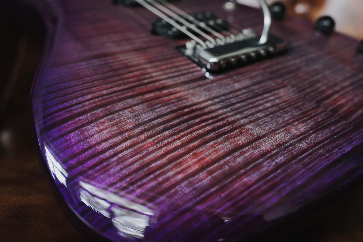 Ernie Ball Music Man JP15 Purple Nebula Flame Top (Used)