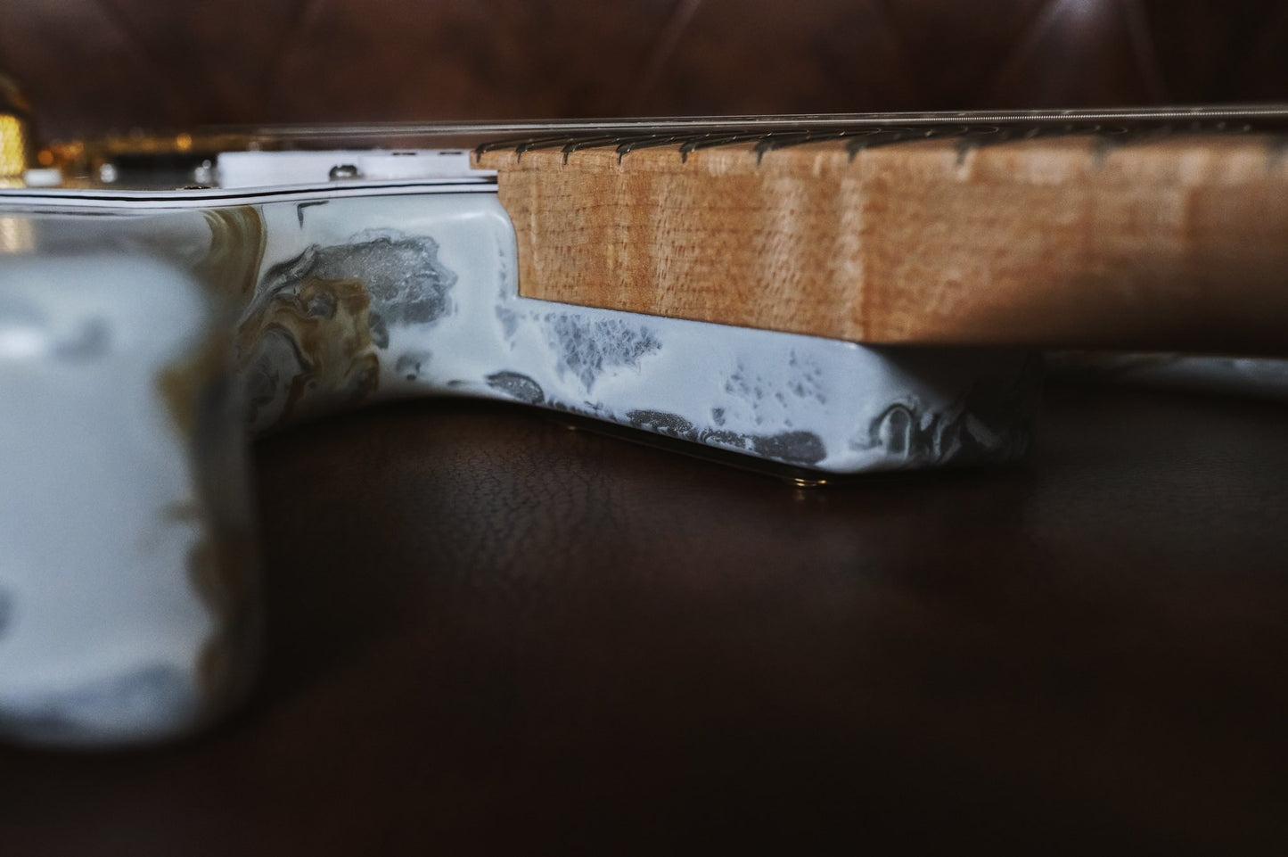 James Tyler Japan Studio Elite HD White Shmear Faux Matching Headstock