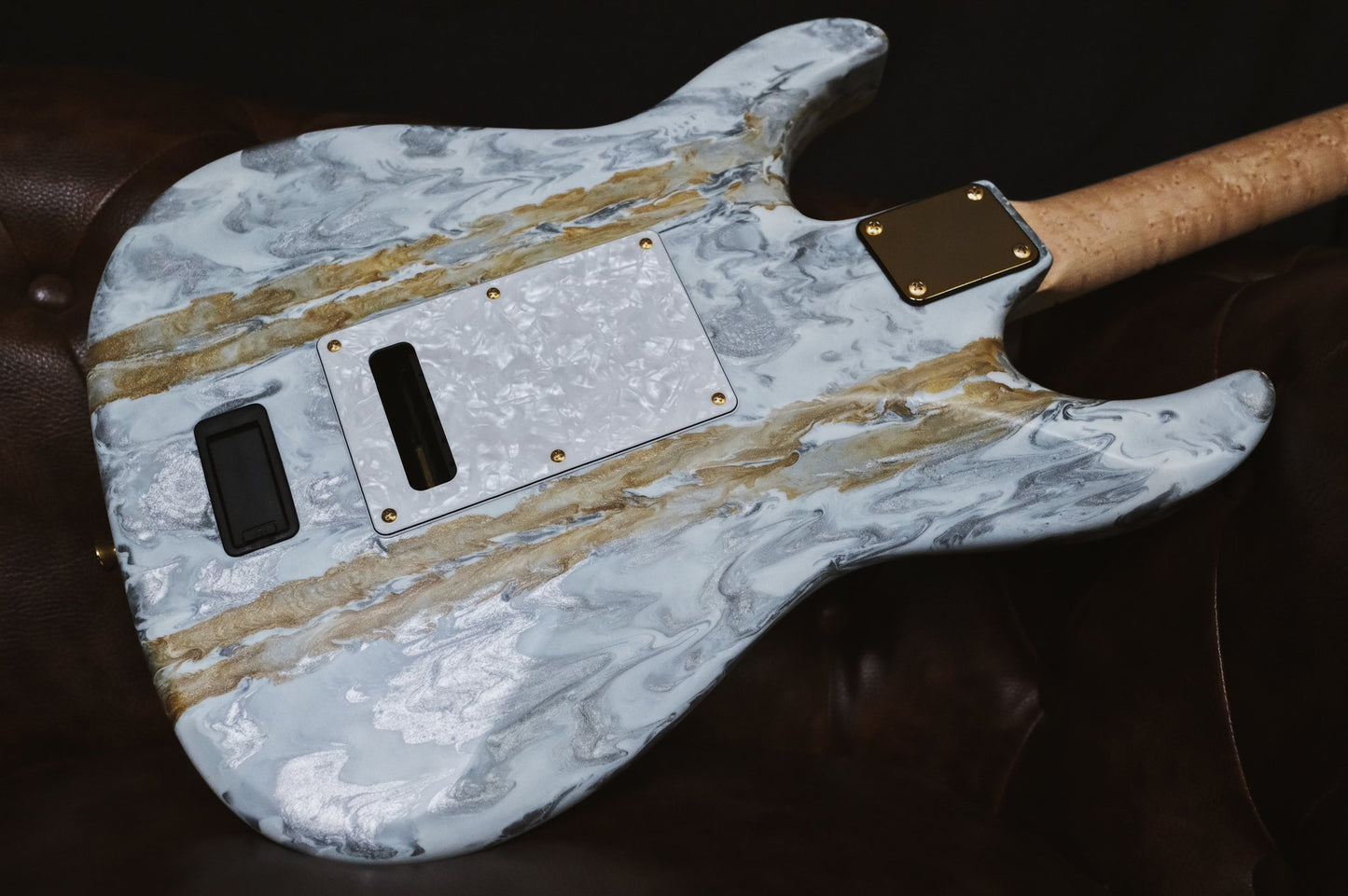 James Tyler Japan Studio Elite HD White Shmear Faux Matching Headstock