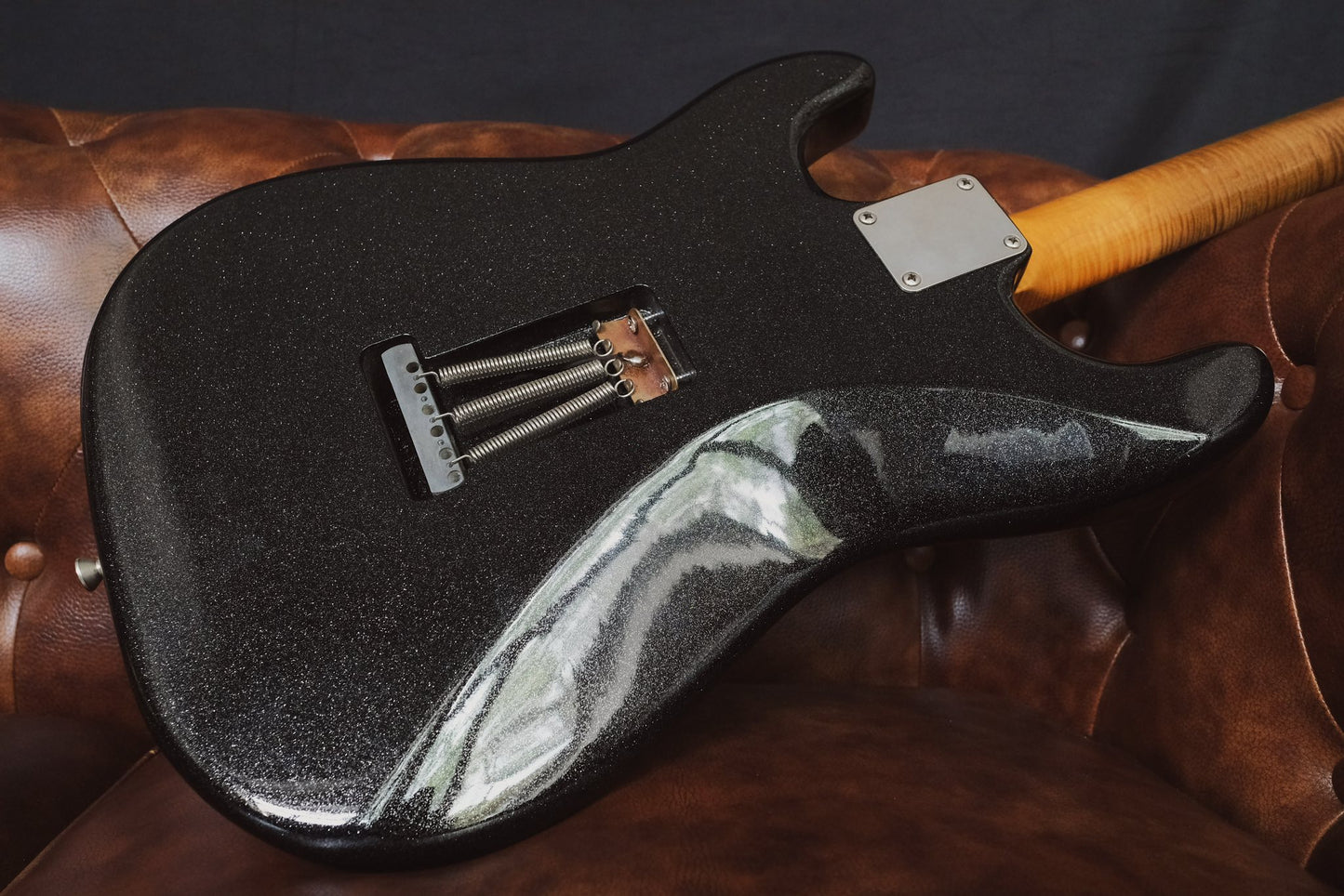 TMG Playa Series Dover Stratocaster Black Sparkle (Used)