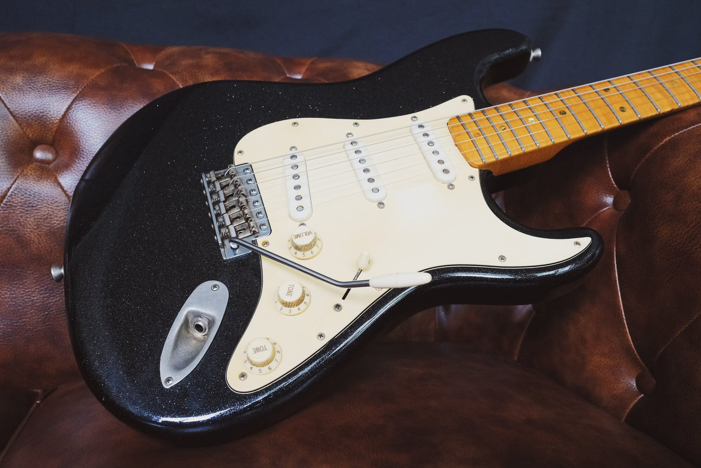 TMG Playa Series Dover Stratocaster Black Sparkle (Used)