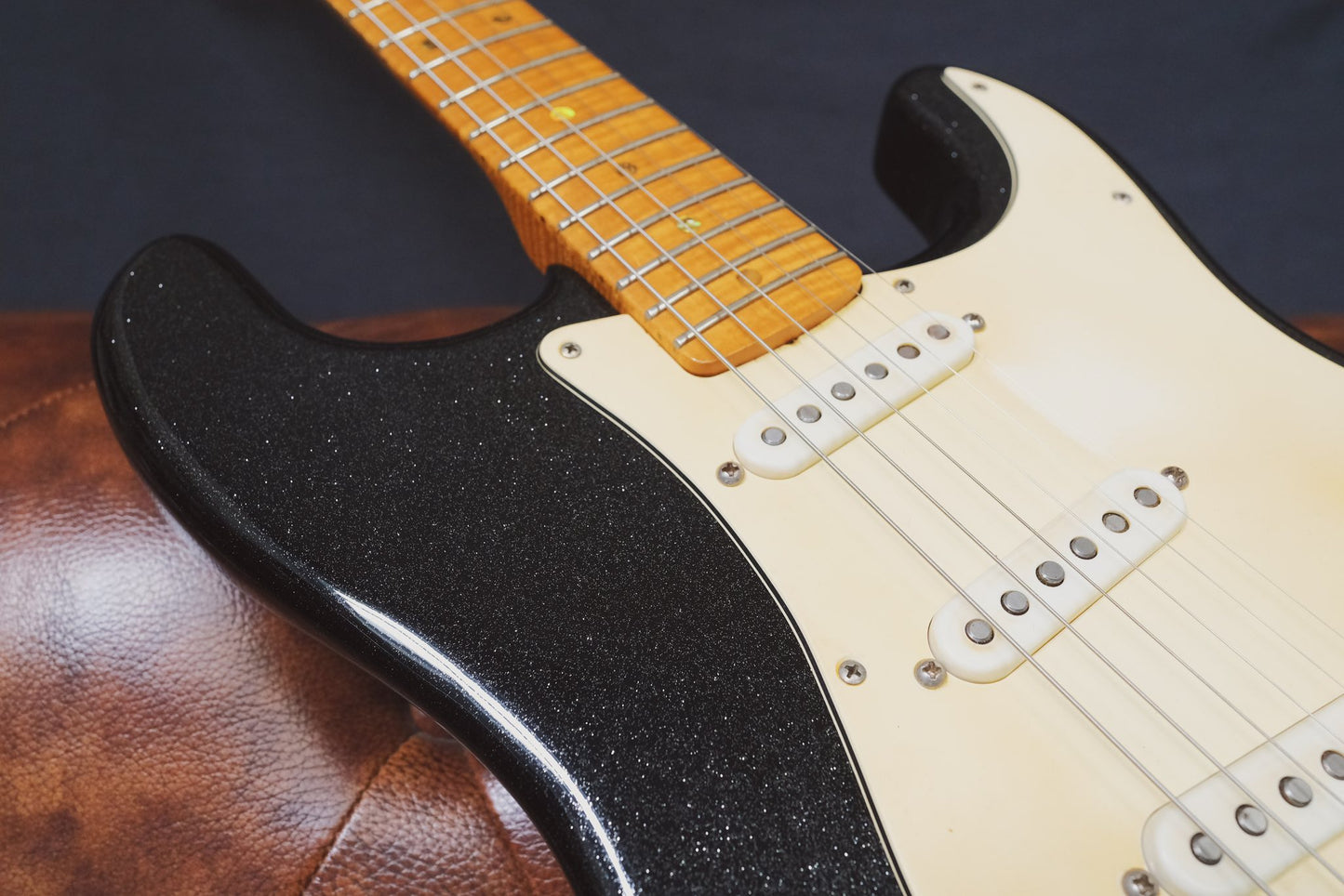 TMG Playa Series Dover Stratocaster Black Sparkle (Used)