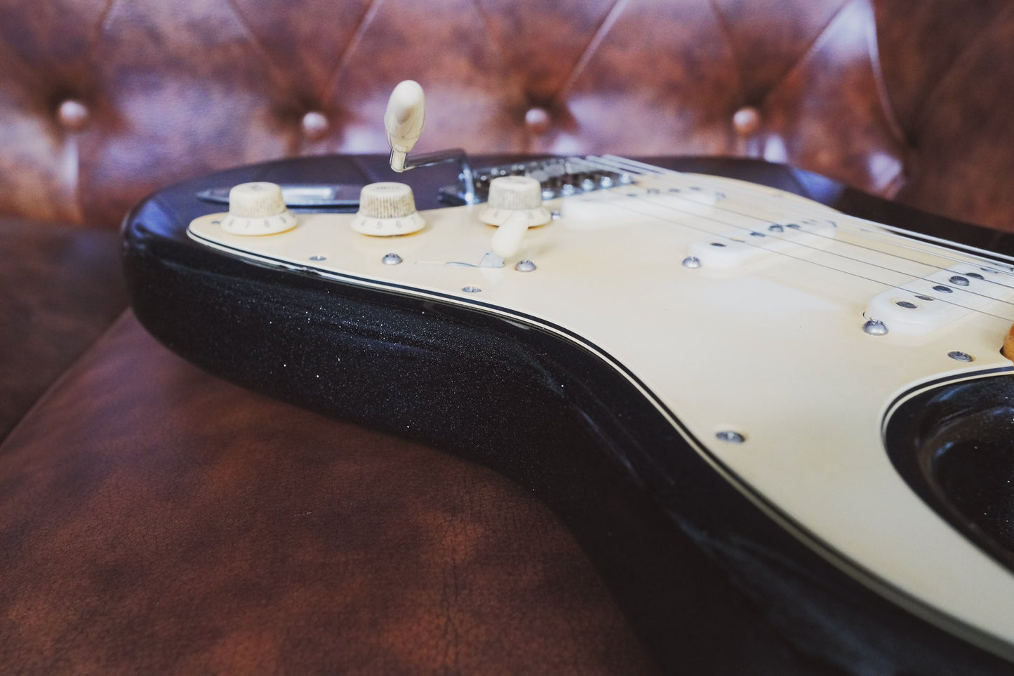 TMG Playa Series Dover Stratocaster Black Sparkle (Used)