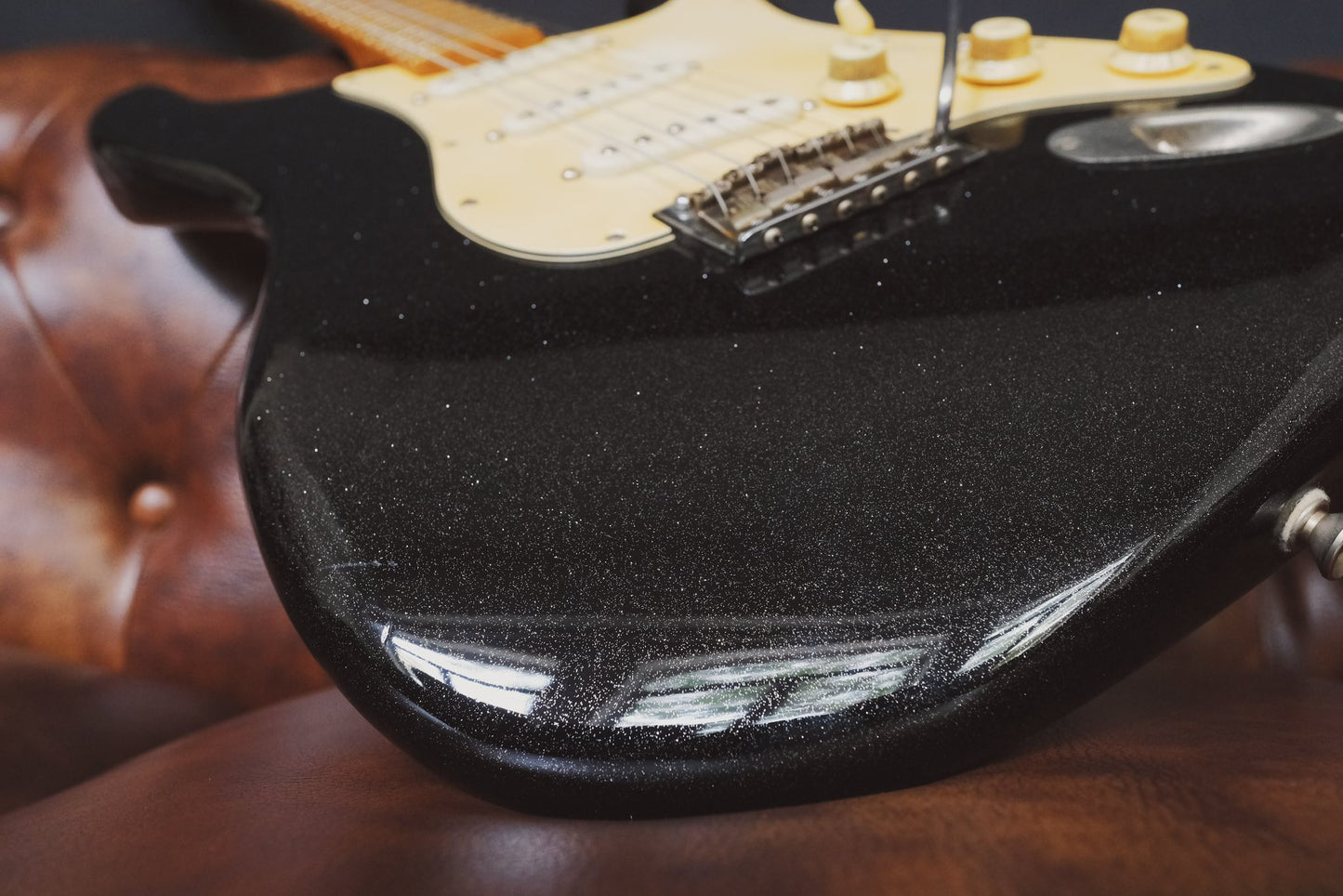 TMG Playa Series Dover Stratocaster Black Sparkle (Used)